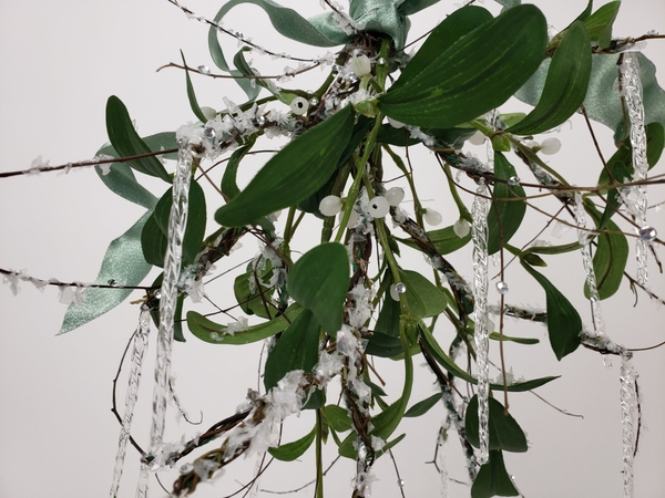Contemporary floral design with artificial plant material Contemporary floral design with artificial plant material