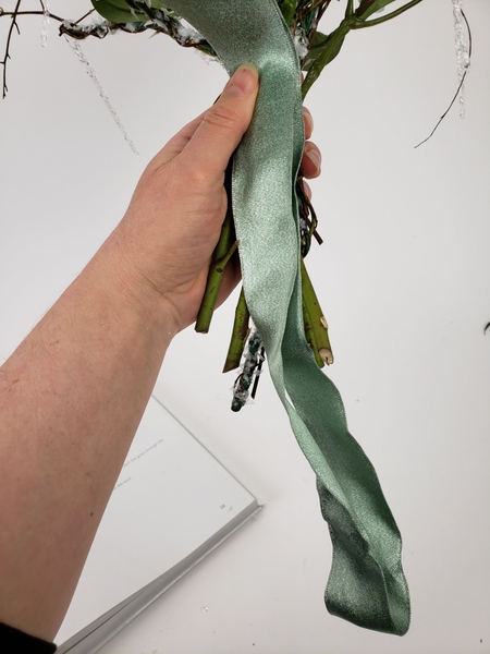I am hanging the bunch from a simple loop and the most amazing knot I am hanging the bunch from a simple loop and the most amazing knot