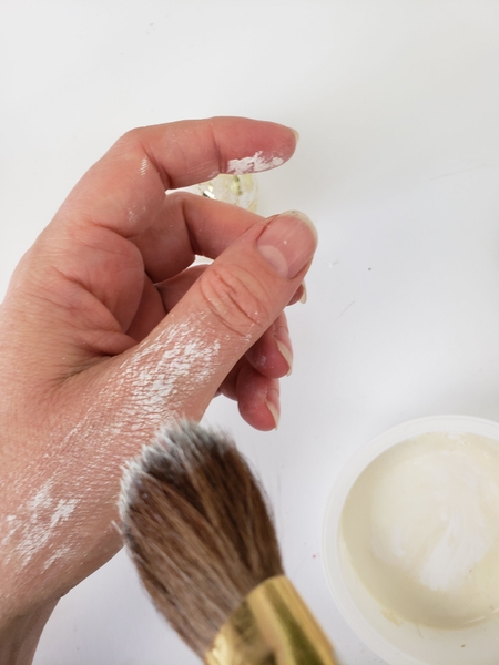 I usually test my brush on my hand I usually test my brush on my hand