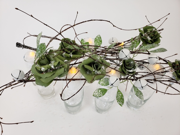 Making paper flowers only use eucalyptus leaves