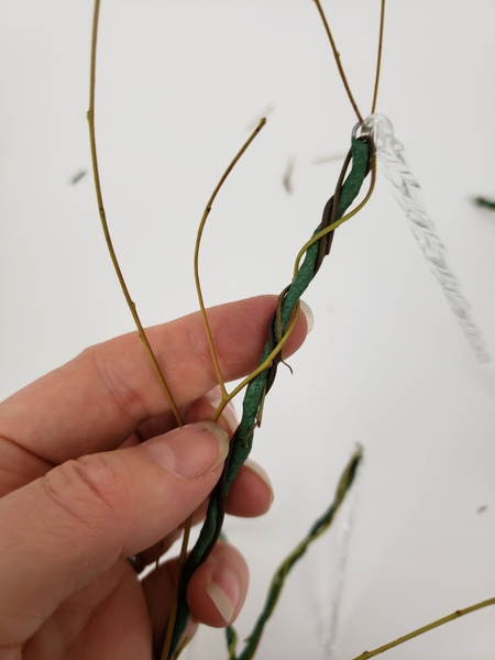 Simply slip the first side branch through the hairpin bend Simply slip the first side branch through the hairpin bend