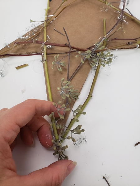 Add in the seedpods Add in the seedpods