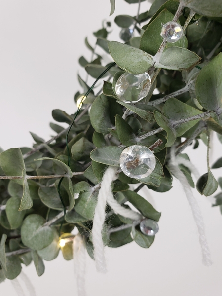 Decorate for Christmas with glass and crystal and natural waste free elements Decorate for Christmas with glass and crystal and natural waste free elements