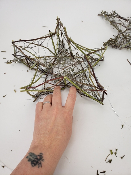 Follow the same pattern to add stems to the sides Follow the same pattern to add stems to the sides