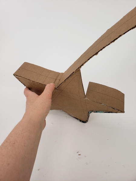 Glue the cardboard all the way around Glue the cardboard all the way around