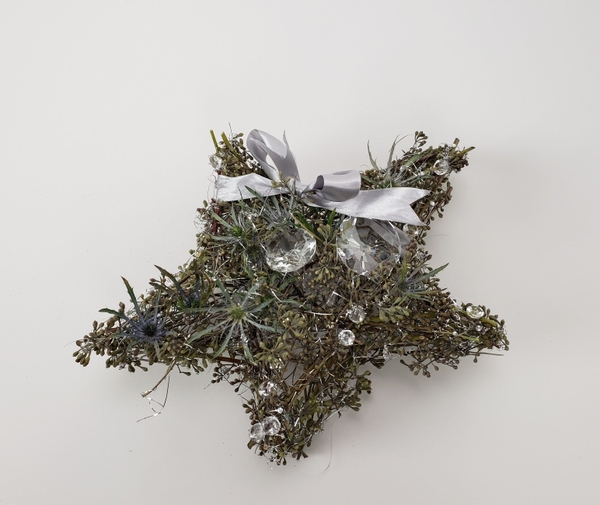 Wishing you a Light Touched Christmas floral art design Wishing you a Light Touched Christmas floral art design