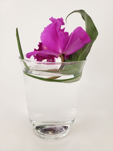 How to design with a single flower in a vase