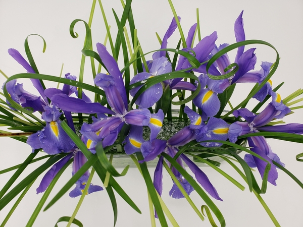 Make an unique floral design using minimal flowers Make an unique floral design using minimal flowers