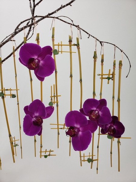Mobile room divider flower arrangement Mobile room divider flower arrangement
