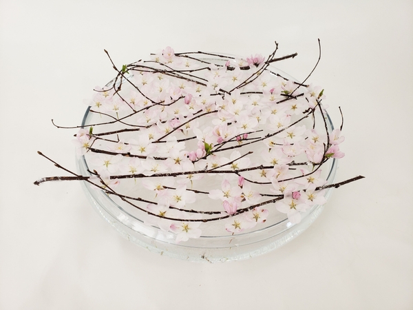 Interior floral styling for Spring using blossoms Interior floral styling for Spring using blossoms