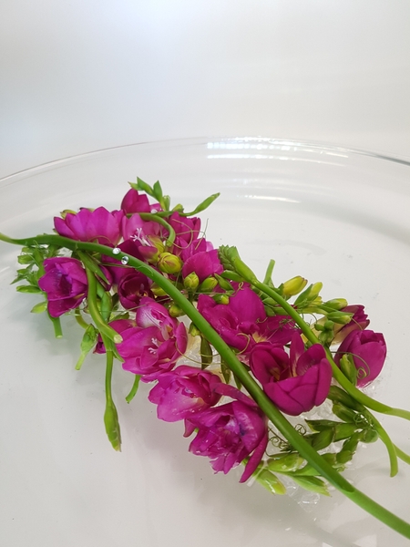 An easy design using shorter left over stem flowers An easy design using shorter left over stem flowers