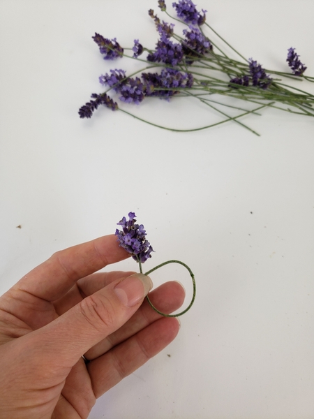 Loop the stem around Loop the stem around