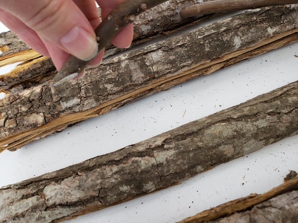 Simply match the angle of the twig Simply match the angle of the twig