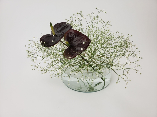 No floral foam way to keep flowers in a container No floral foam way to keep flowers in a container