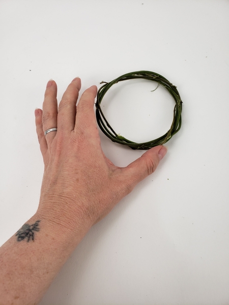 Weave the stems into a wreath Weave the stems into a wreath