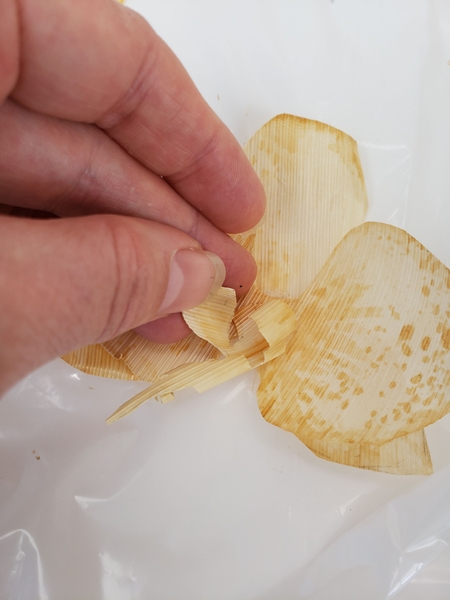 Carefully reshape the flower Carefully reshape the flower