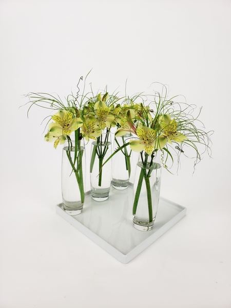 Using papyrus in a floral arrangement