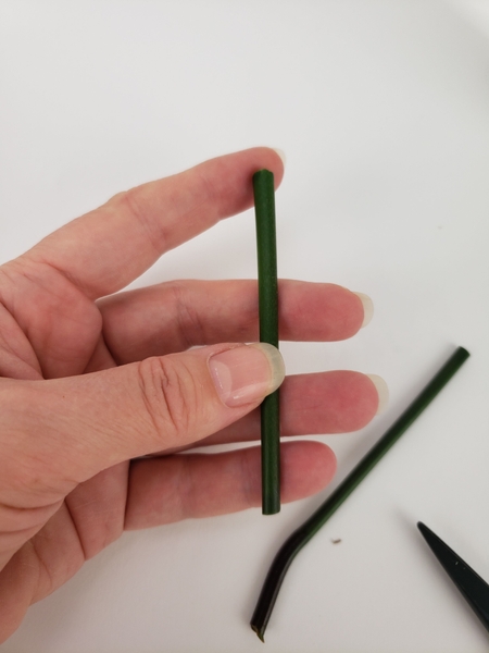 Cut a sturdy fresh twig for the pin Cut a sturdy fresh twig for the pin