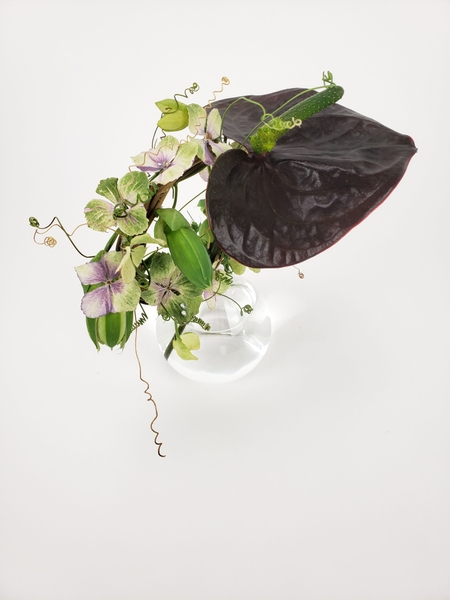 Designing with a wreath in a floral design Designing with a wreath in a floral design
