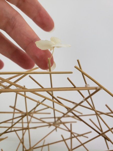 Keep the stem on the floret Keep the stem on the floret