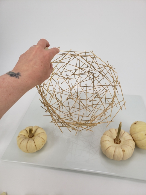 All dried Autumn hemisphere design that will outlast even the falling leaves outside
