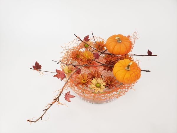 This season all the stylish pumpkins will be wearing them flower arrangement by Christine de Beer This season all the stylish pumpkins will be wearing them flower arrangement by Christine de Beer