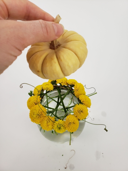 Place the pumpkin in the design Place the pumpkin in the design