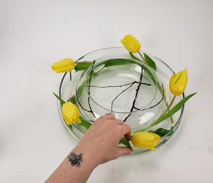 Trapped Bubble Double Shallow Vase Design Trapped Bubble Double Shallow Vase Design