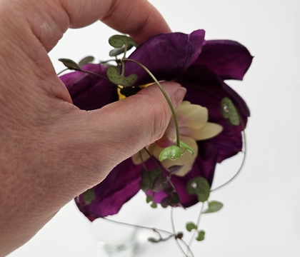 Reflexed petal Tulip… with a surprise Orchid flower buddy Reflexed petal Tulip… with a surprise Orchid flower buddy